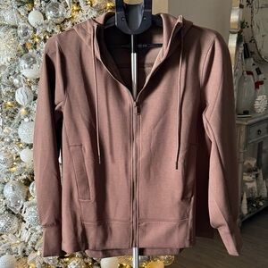 Women's Brown Zip-Up Jacket
